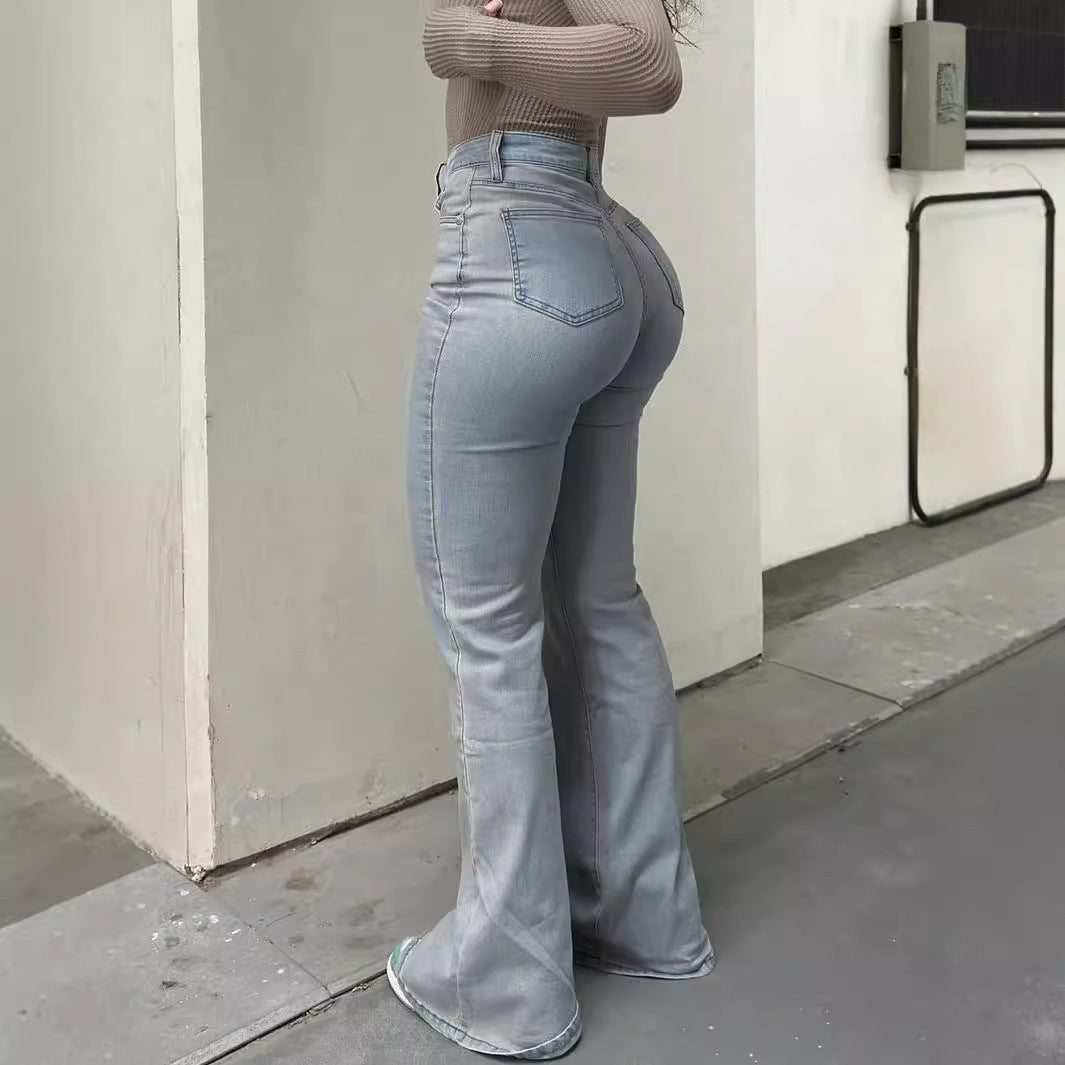 Straight-Leg Casual Work Jeans