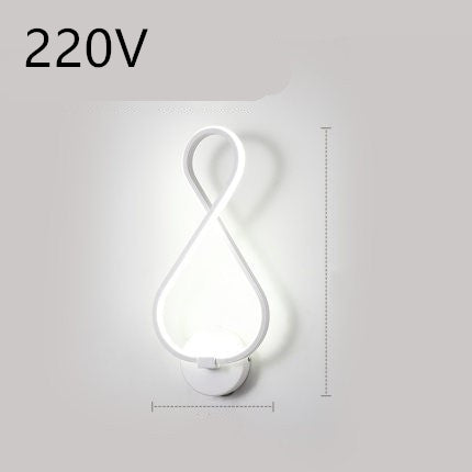 Nordische minimalistische LED-Wandleuchte