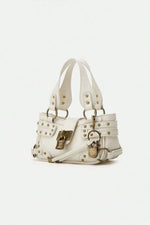 Bolso bandolera vintage con cierre de candado