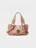 Bolso bandolera vintage con cierre de candado
