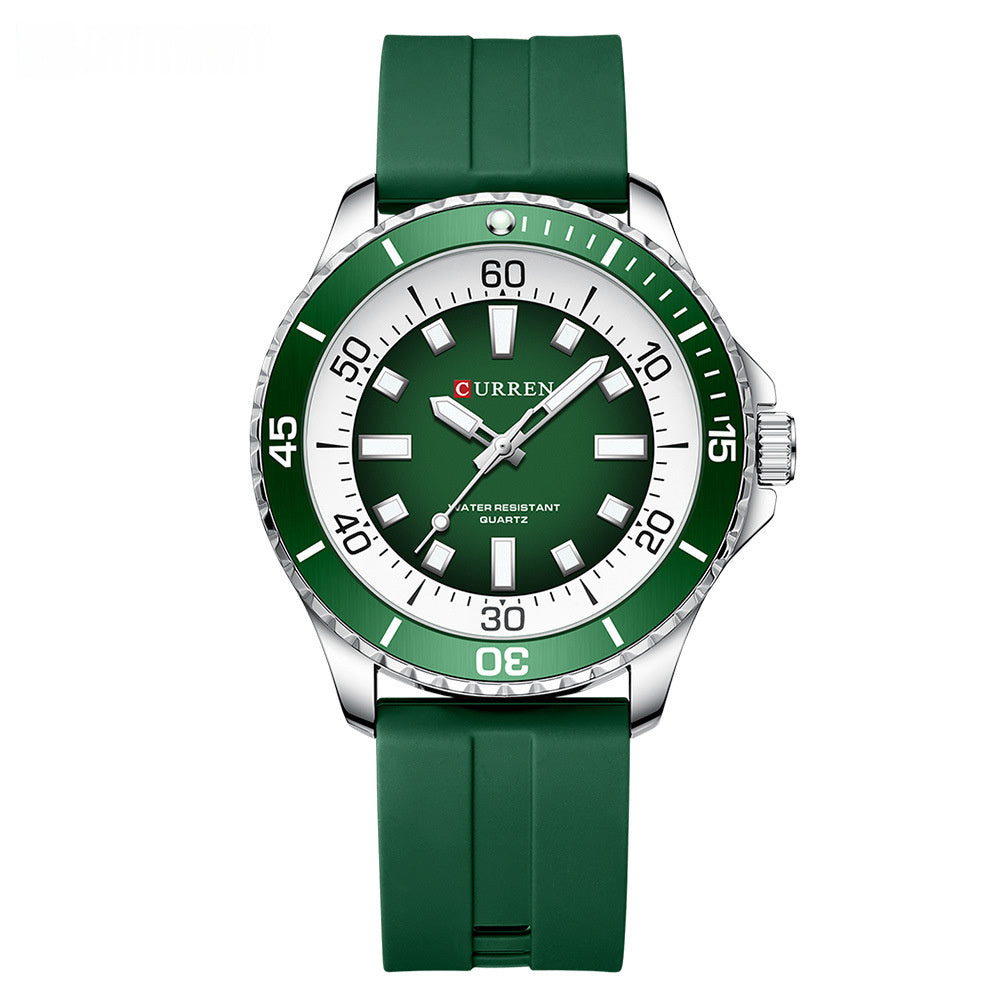 Unisex Round Waterproof Quartz Watch