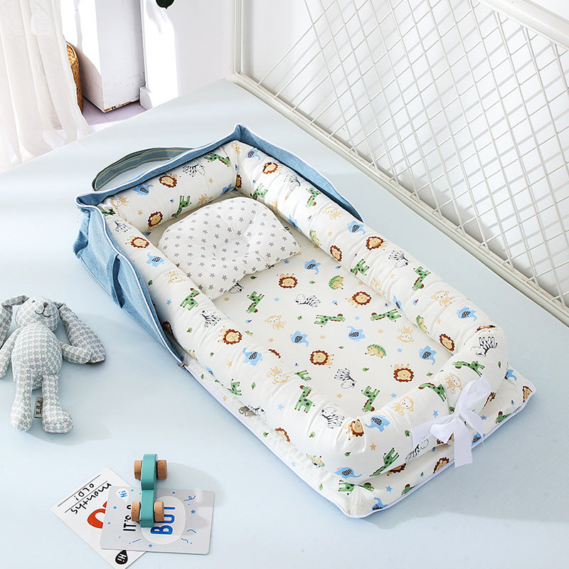 Tragbares Babybett für Kinder, herausnehmbar und waschbar, Reisebett für Säuglinge und Kleinkinder