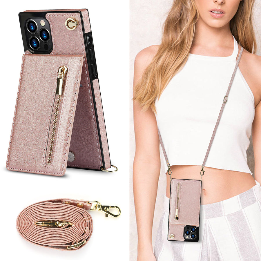 Samsung Crossbody Phone Case with Zipper Wallet
