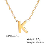 Personalisierte Buchstaben-Halskette mit Anhänger, 18K Gold