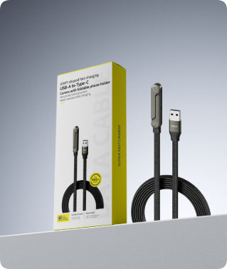 Câble de charge rapide avec support de téléphone pliable