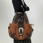 Große Damen-Schultertasche mit zwei Trageriemen