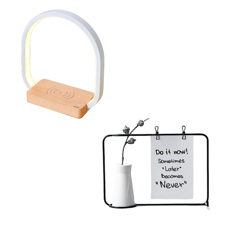 Candeeiro de secretária LED multifuncional com base de carregamento
