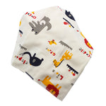 Waterdichte driehoekige baby-slabbetjes van katoen met cartoonprint, bandana-slabbetjes voor kwijlen, pasgeborene
