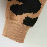 Dames trui met luipaardprint