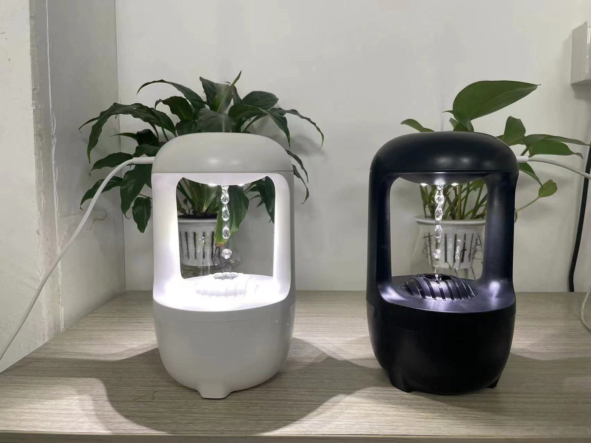 Humidificateur anti-gravité à effet goutte d'eau