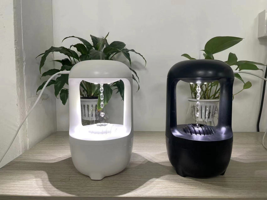 Anti-Gravity Humidifier with Water Drop Effect