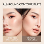 Compacto de contorno mate iluminador para mujer
