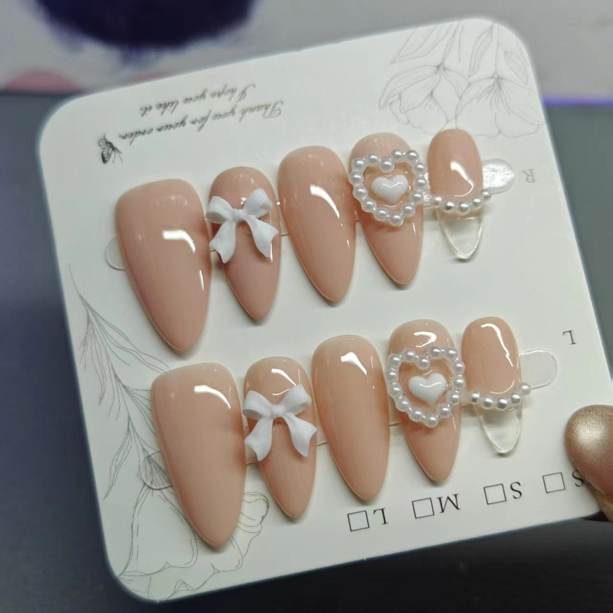 Handmade Press-On Nails, Multiple Styles