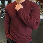 Klassischer langärmeliger Herren-Strickpullover