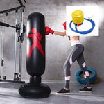 Saco de boxeo inflable de pie, 160 cm