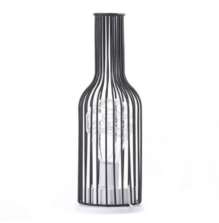 Candeeiro de Mesa Minimalista em Ferro Oco