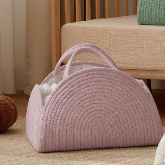 Cotton Rope Diaper Caddy Basket