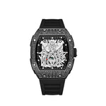 Montre à cadran squelette, unisexe
