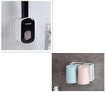 Automatischer Zahnpastaspender mit Zahnbürstenhalter-Set