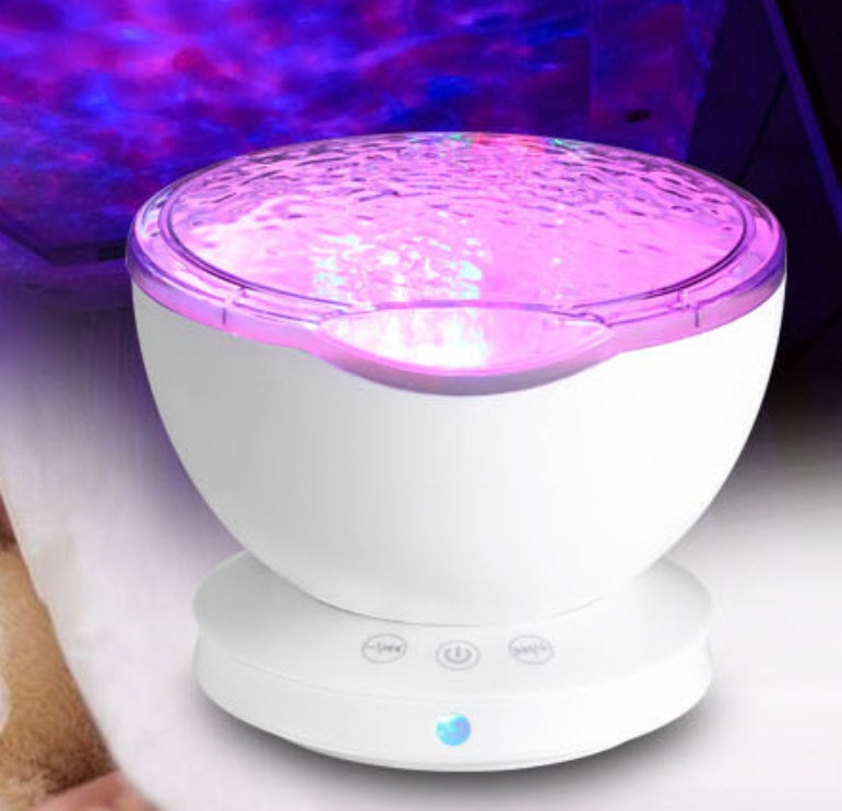 Projecteur de vagues océaniques veilleuse avec haut-parleur