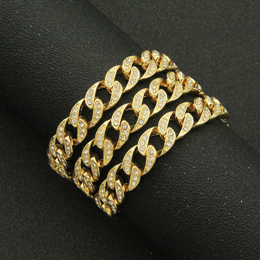 Rhinestone Cuban Link Chain, Hip-Hop