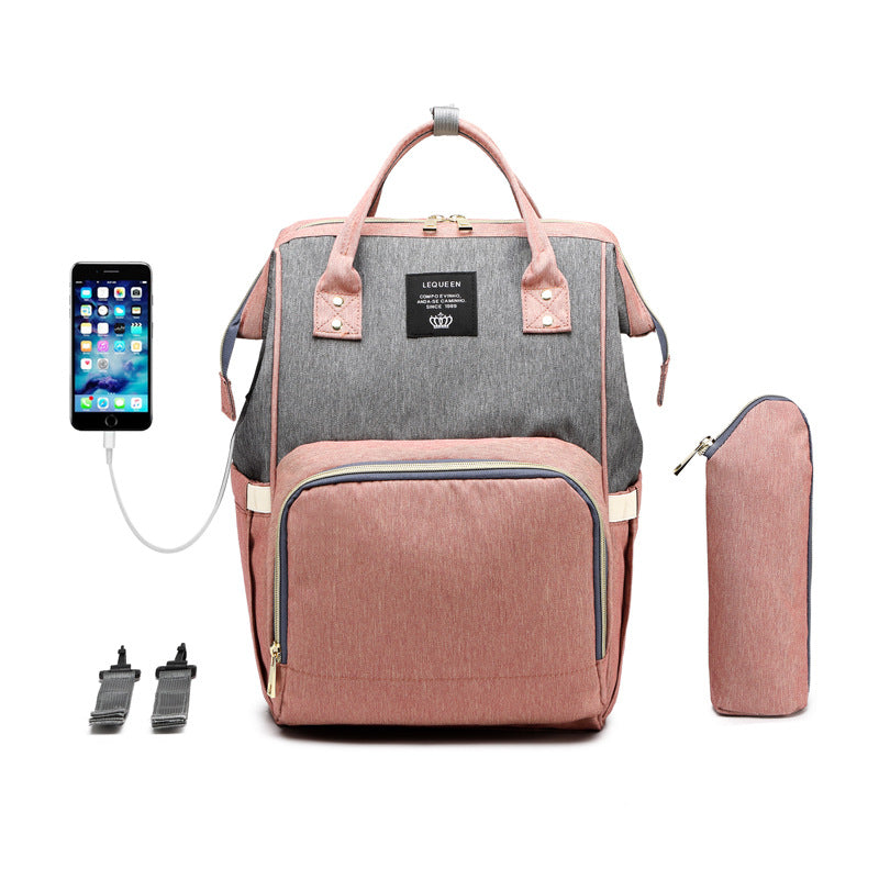 Bolso maternal de gran capacidad multifuncional LEQUEEN
