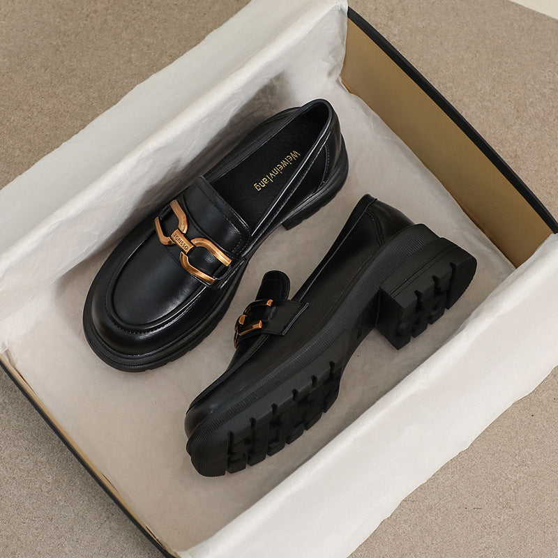 Women's Chunky-Heel Platform Loafers