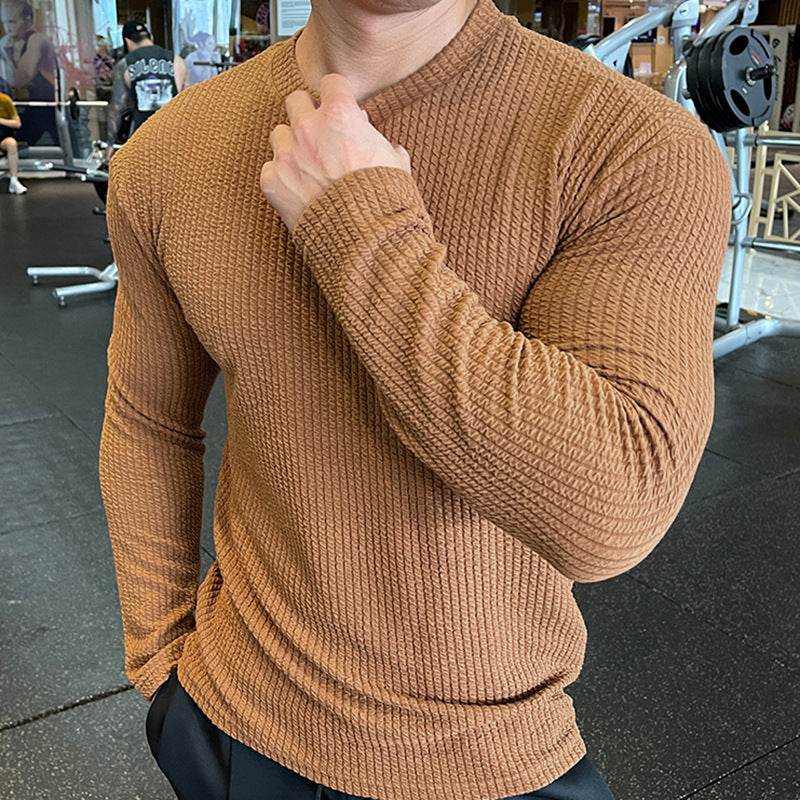 Klassischer langärmeliger Herren-Strickpullover