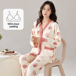Ensemble de pyjama à manches longues pour femme