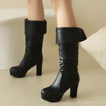 Botas de Equitação Impermeáveis até ao Joelho para Mulher
