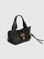 Bolso bandolera vintage con cierre de candado