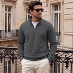 Men's Half-Zip Jacquard Pullover