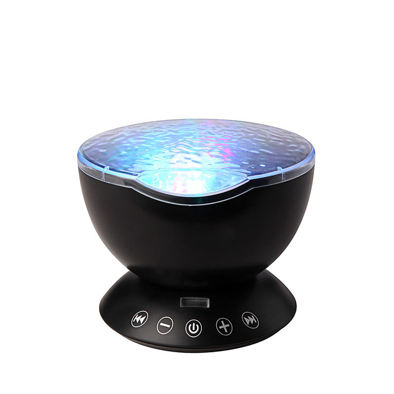 Projecteur de vagues océaniques veilleuse avec haut-parleur