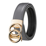 Unisex Automatic Genuine Leather Belt