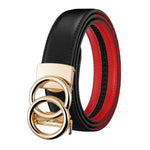 Unisex Automatic Genuine Leather Belt