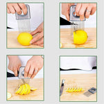 Stainless Steel Onion and Vegetable Holder Slicer