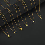 Personalisierte Buchstaben-Halskette mit Anhänger, 18K Gold