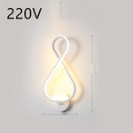 Nordische minimalistische LED-Wandleuchte