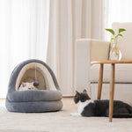 Soft Plush Pet Bed for Cats and Small Dogs