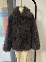 Women's Oversized Faux Fur Coat, Fluffy Winter Jacket
