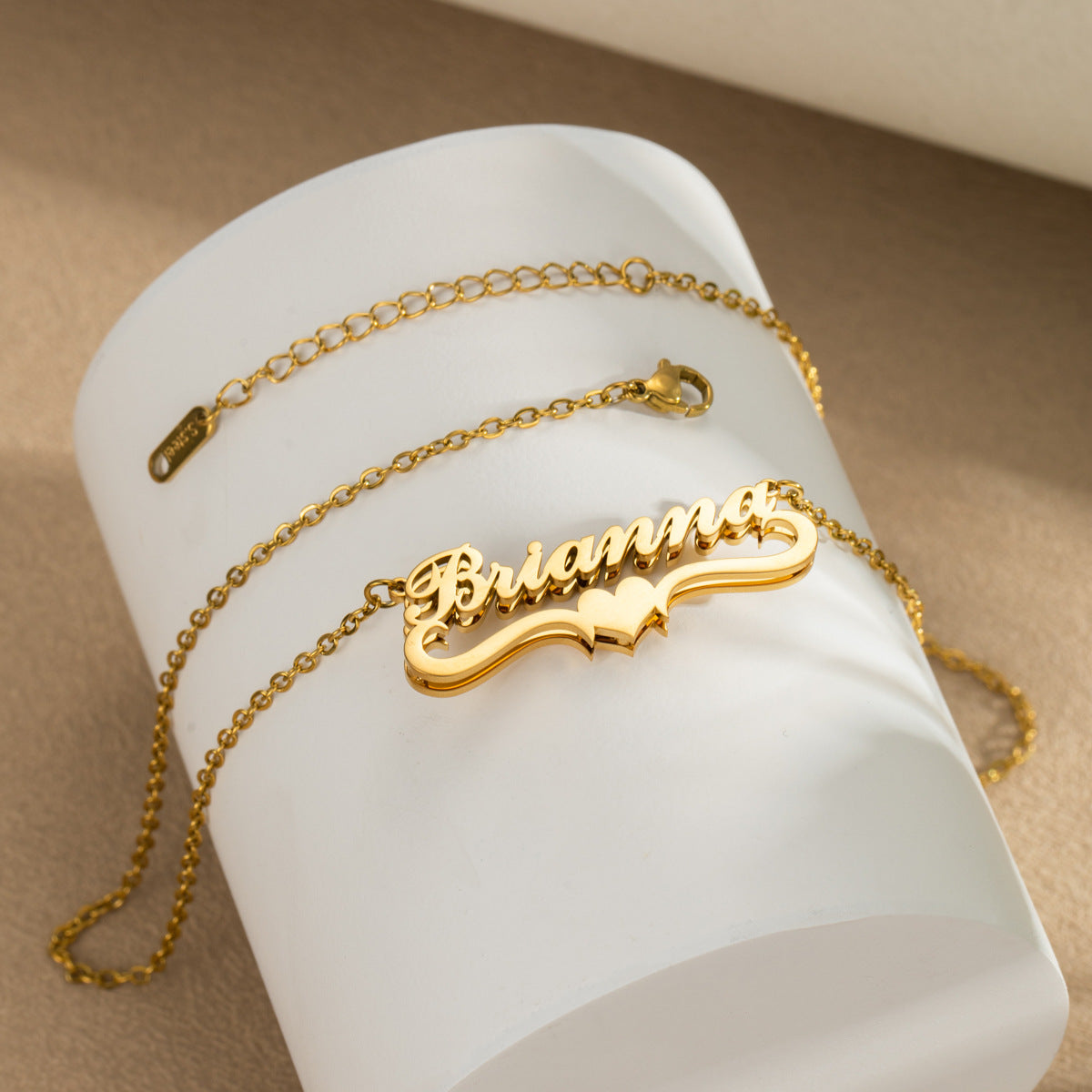 Gepersonaliseerde dubbellaagse naamketting