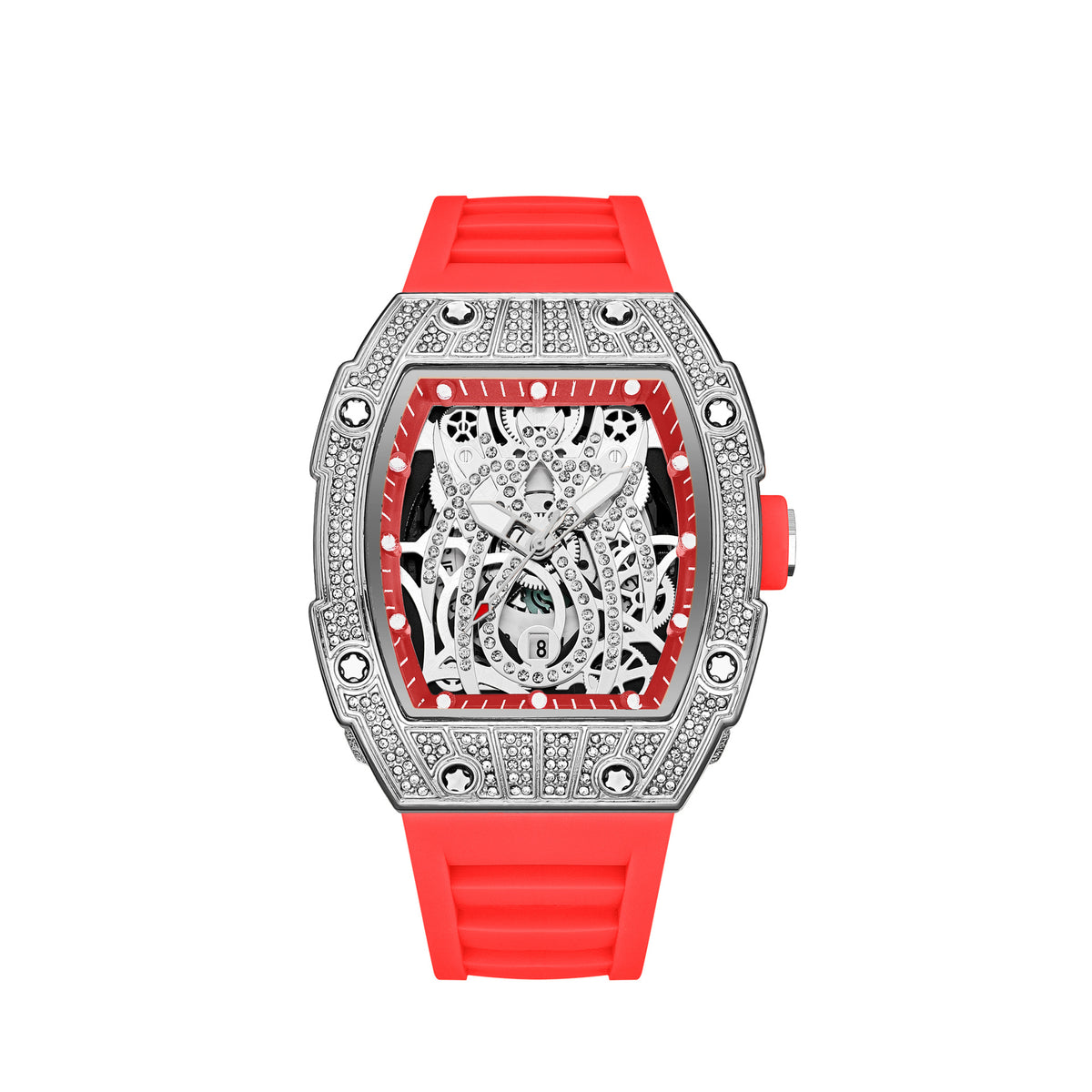Montre à cadran squelette, unisexe