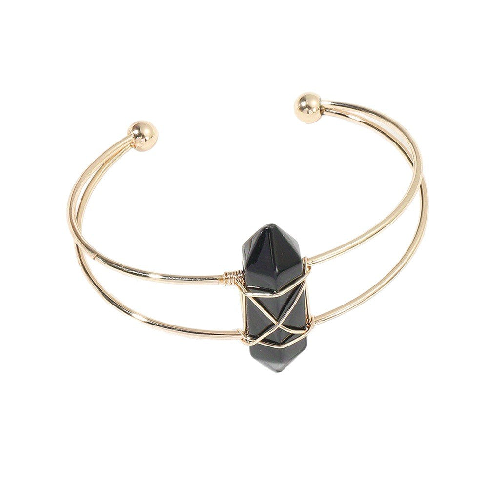 Natural Crystal Bracelet Hexagonal Column Bracelet