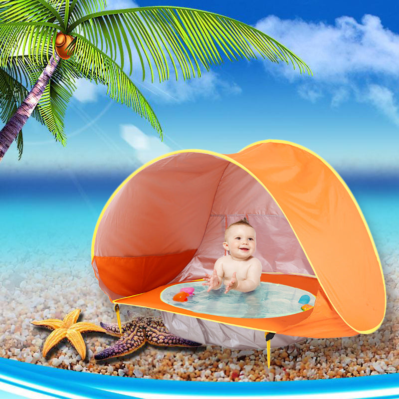 Pop-up-Baby-Strandzelt mit Sonnenschutz