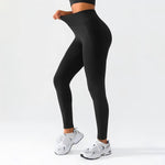Pantaloni da yoga a vita alta senza cuciture da donna