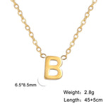 Personalisierte Buchstaben-Halskette mit Anhänger, 18K Gold