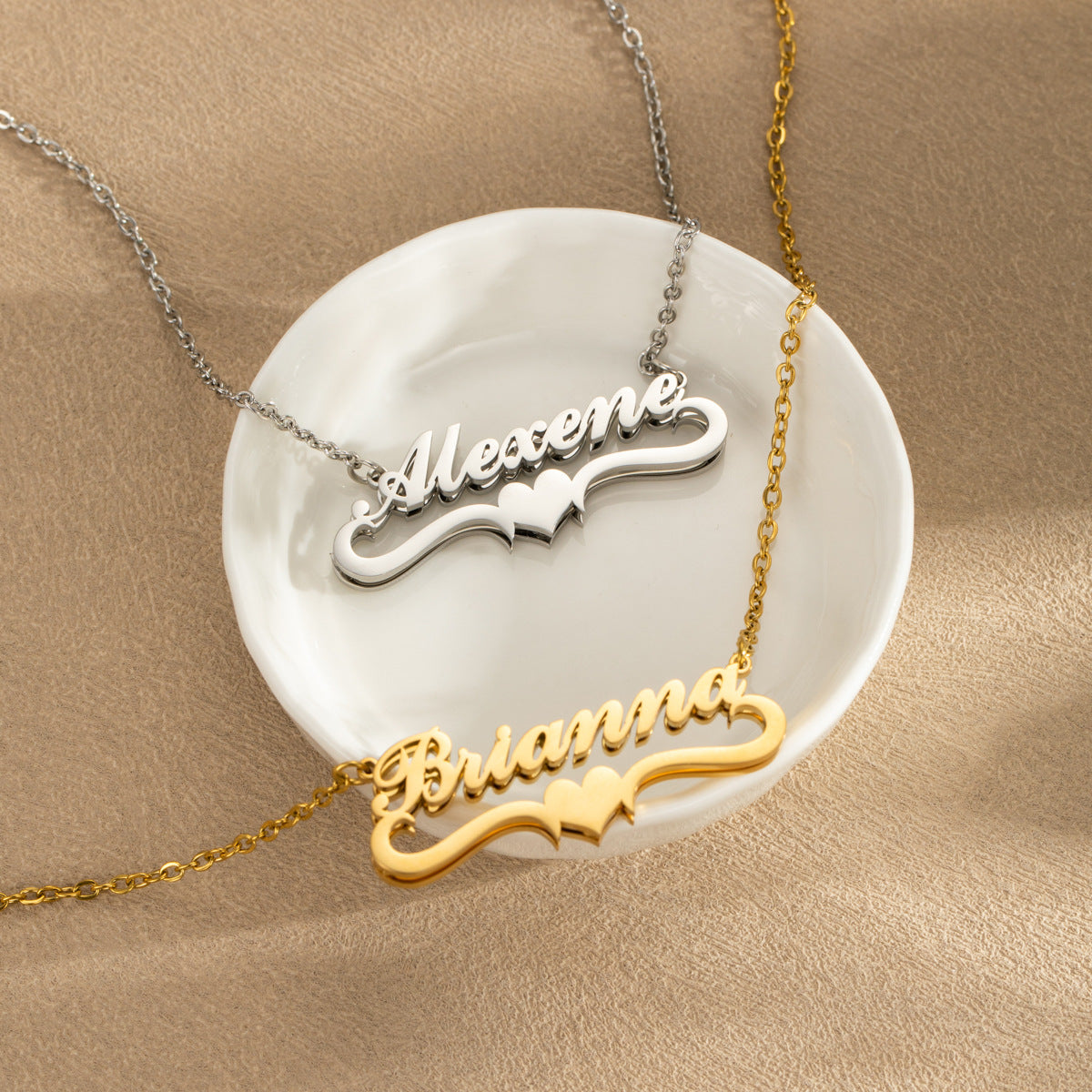 Gepersonaliseerde dubbellaagse naamketting