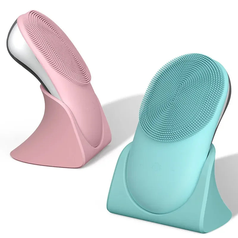 2-in-1 Manual Silicone Facial Cleansing Brush