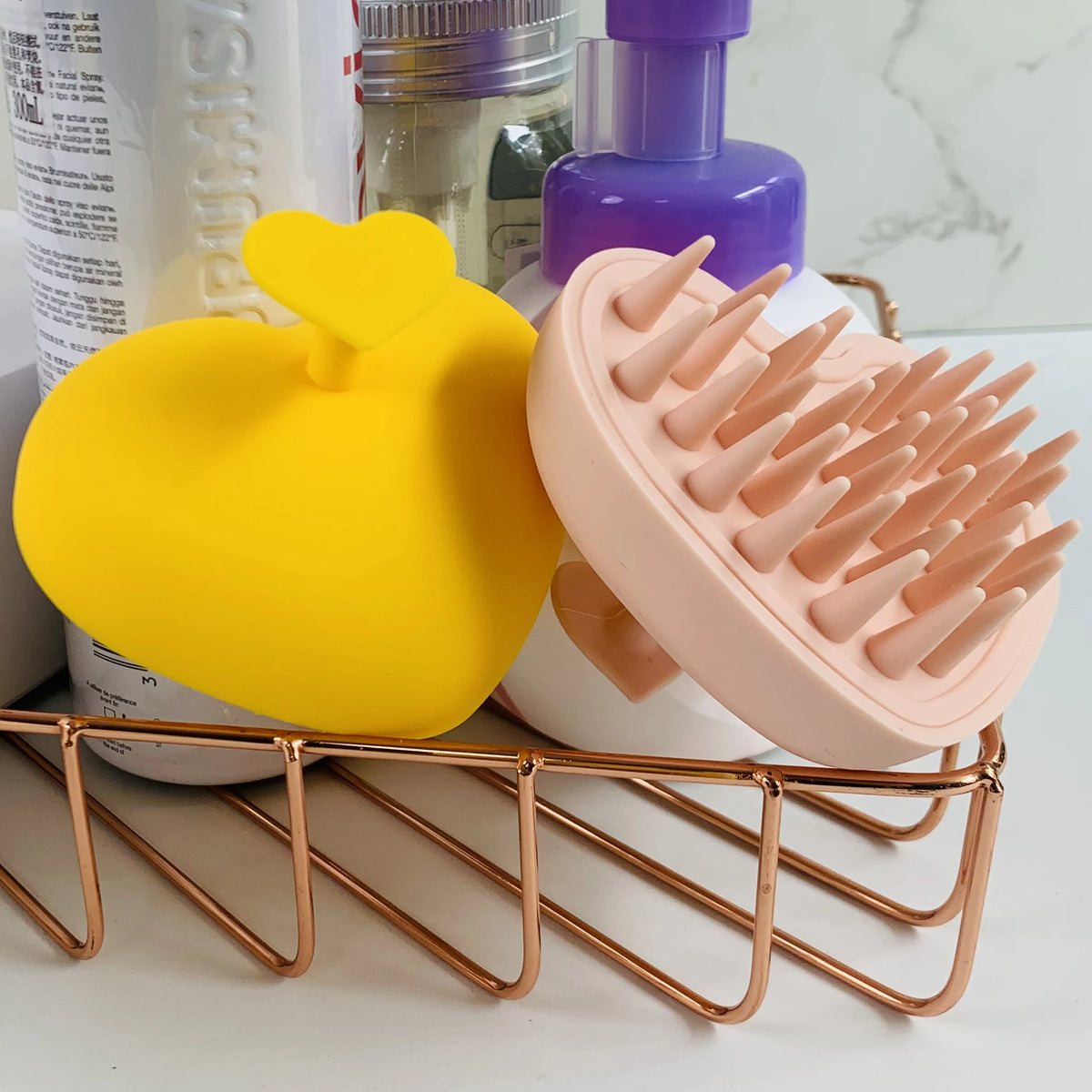 3D Silicone Scalp Massage Shampoo Brush