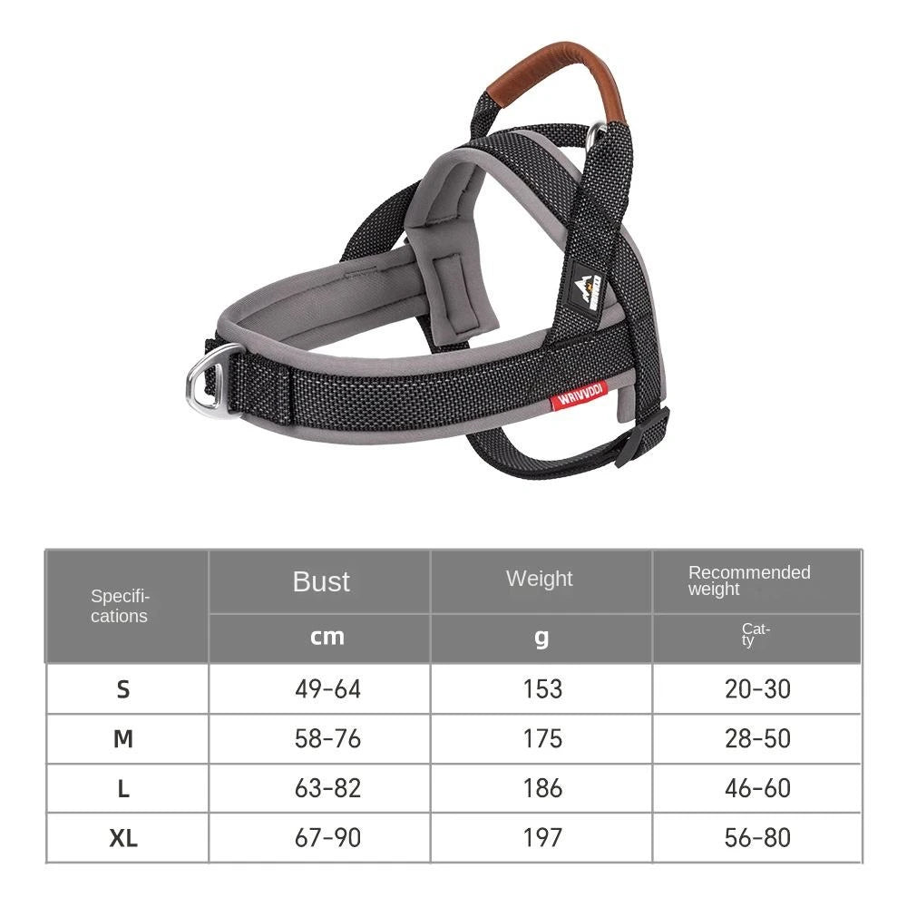 Padded No-Pull Dog Harness — Reflective